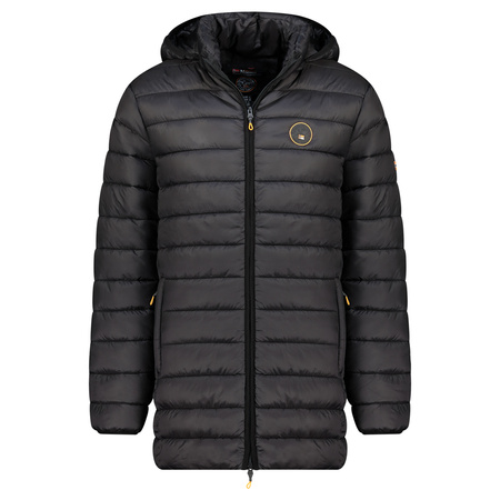 Kurtka męska Geographical Norway AMIGOMAP LONG HOOD DB BLACK MEN 233 BLACK (WZ5085H/GN-NOIR)
