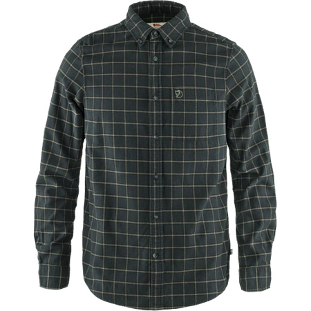 Koszula z długim rękawem męska Fjällräven Övik Flannel Shirt M Dark Grey (F82979-030)