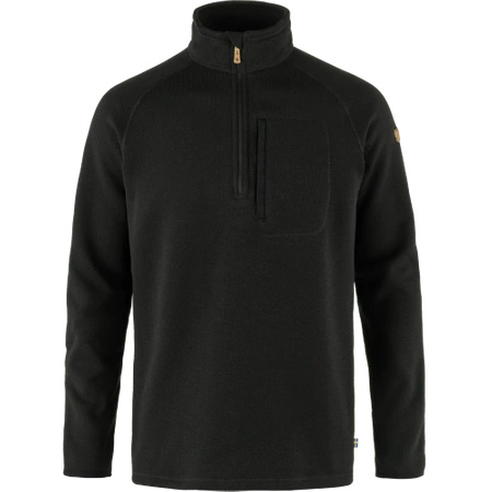 Polar męski Fjällräven Övik Fleece Half Zip M Black (F87154-550)