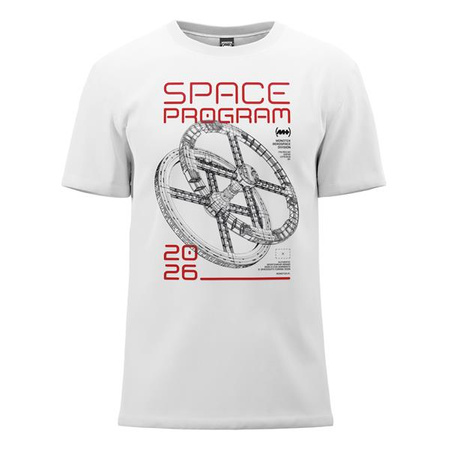 T-shirt męski Monotox SPACE PROGRAM BIAŁY Biały (MX22076)