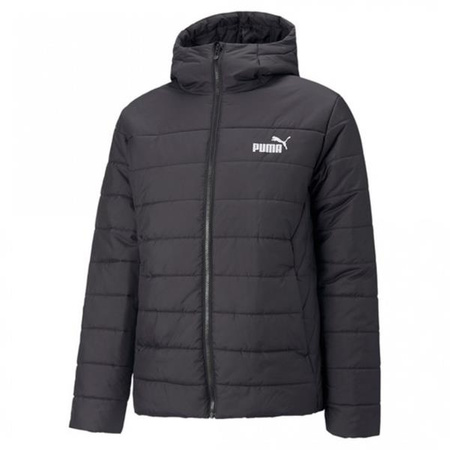 Kurtka z kapturem męska PUMA ESS HOODED PADDED JKT jesienna sportowa czarna (848938-01)