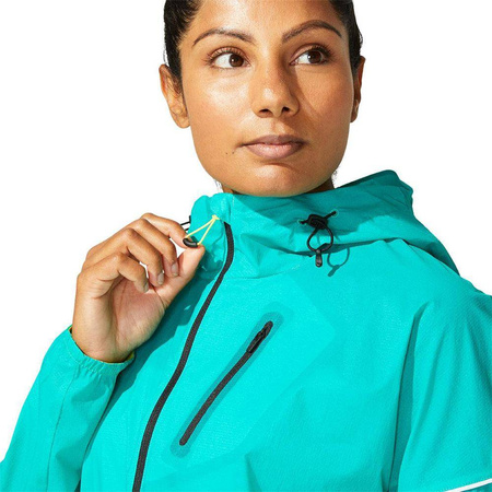 Kurtka Asics FujiTrail Jacket W Turkusowa