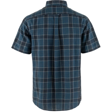 Koszula z krótkim rękawem męska Fjällräven Övik Travel Shirt SS M Indigo Blue-Dark Navy (F87039-534-555)