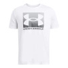 Koszulka sportowa męska Under Armour UA Boxed Sports t-shirt treningowy biały (1386793-100)