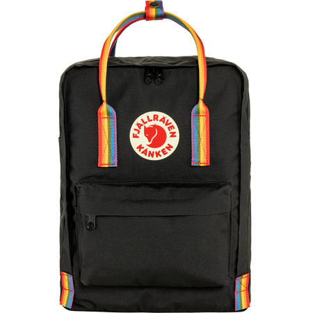 Plecak miejski damski/męskie Fjällräven Kånken Rainbow Black-Rainbow Pattern czarny (F23620-550-907)