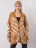 Camelowy sweter na guziki (FE-SW-3346.56P)