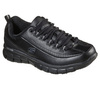 Buty sportowe damskie Skechers Sure Track Trickel sneakersy skórzane czarne (76550EC-BLK)