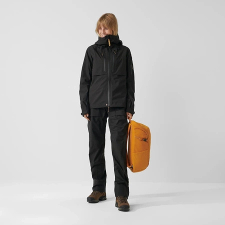 Kurtka softshell damska Fjällräven Keb Eco-Shell Jacket W Black (F89600-550)