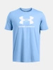 Koszulka treningowa męska Under Armour Logo t-shirt sportowa niebieska (1382911-465)