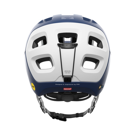 Wyprzedaż - Kask rowerowy POC Tectal Race MIPS Lead Blue/Hydrogen White Matt granatowy (10580_8277)