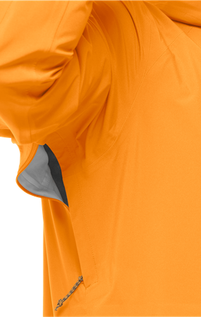 Wyprzedaż - Kurtka przeciwdeszczowa męska Jack Wolfskin HIGHEST PEAK JACKET M orange pop (1115131_3087)