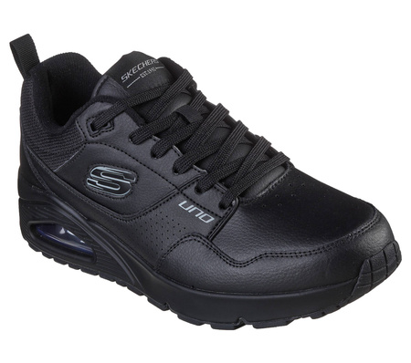 Sneakersy męskie czarne Skechers Uno Suroka buty sportowe (232250-BBK)