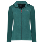 Bluza polarowa damska Geographical Norway Tugood DB Lady 224 rozpinana zielona (WY2914F/GN/DARK GREEN)