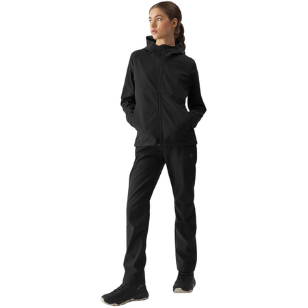 Kurtka damska softshell 4F F285 głęboka czerń 4FWAW24TSOFF285 20S (4WAW24TSOFF285 20S )
