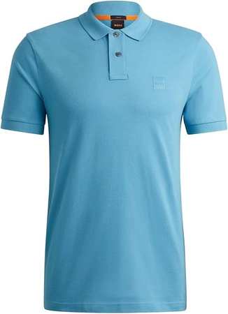 Koszulka polo męska BOSS Passenger Open Blue slim fit niebieska (50507803-486)