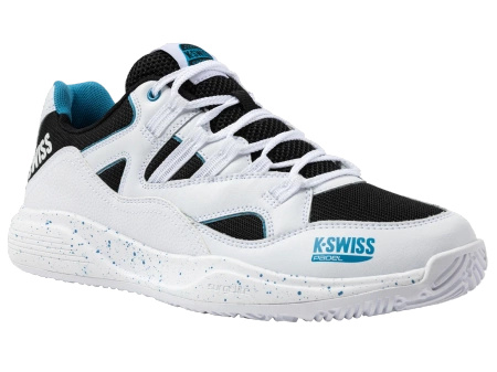 Męskie sneakersy K-Swiss TURA TEAM PADEL WHITE/BLACK/BLUE MOON-M (04435-967-M)