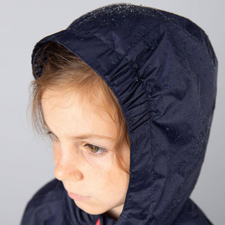 Wyprzedaż - Kurtka dziecięca przeciwdeszczowa CMP Kid G Jacket Rain Fix Hood granatowa (3X53255-28ML)