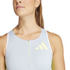 Trykot adidas Promo Running Leotard Short Sleeve W Błękitno-Limonkowy (IK6029)