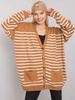 Camelowy sweter na guziki (FE-SW-3346.56P)