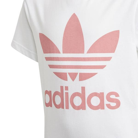 Adidas Originals TREFOIL TEE Dziewczęcy T-shirt Biały (GN8213)