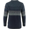 Sweter z żakardowej dzianiny damski Fjällräven Övik Path Knit W granatowy (F86992-555-560)