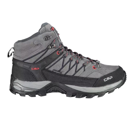 Wyprzedaż - Wodoodporne buty trekkingowe męskie szare CMP Rigel Mid WP Trekking (3Q12947-44UF)