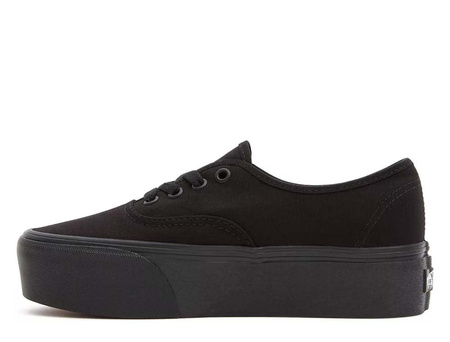 Trampki damskie VANS UA AUTHENTIC STACKFORM BLACK/BLACK klasyczne na platformie czarne (VN0A5KXXBKA)