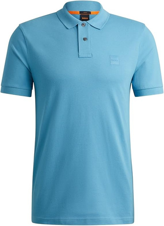 Koszulka polo męska BOSS Passenger Open Blue slim fit niebieska (50507803-486)