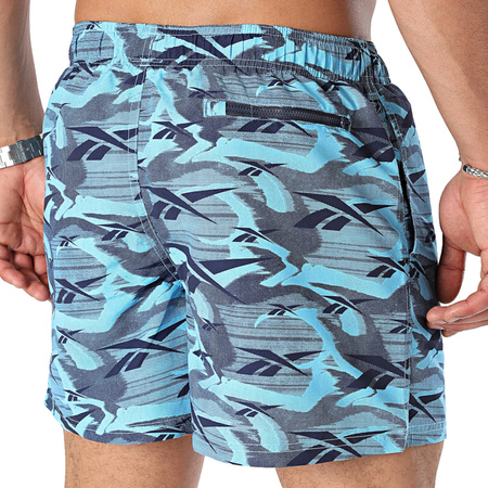 Spodenki sportowe męskie Reebok Swim Short Zeke szorty na lato niebieskie (71067BL)