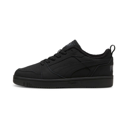 Sneakersy męskie Puma Rebound v6 Low Nubuck wysokie za kostkę czarne (397475-03)