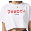 Damska koszulka Reebok LINEAR Logo CROP TEE w kolorze białym (FI2031)