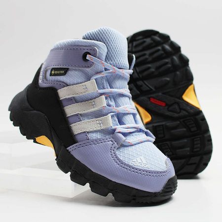 Wyprzedaż - Buty sportowe dziecięce adidas Terrex Mid GTX sneakersy fioletowe (FZ6053)