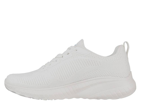 Sneakersy damskie Skechers BOBS Sport Squad Chaos Face Off White białe (117209-OFWT)