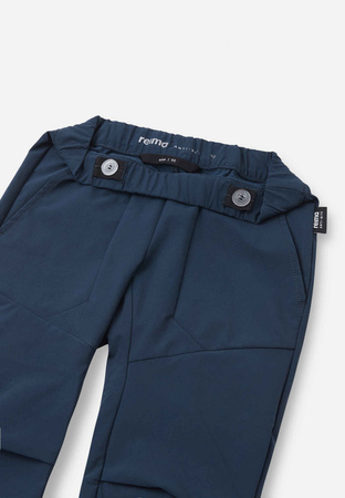Wyprzedaż - Spodnie joggery dla dziewczynki/chłopca Reima Pants Siimes Navy anti-bite granatowe (5100192A-6980)