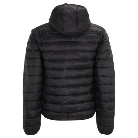 Kurtka męska Fila STEIN HOODED JKT pikowana o regularnym kroju z kapturem czarna (FAM026980010)