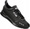 Wyprzedaż - Buty sportowe męskie czarne Puma R78 SL niskie wygodne sneakersy SoftFoam (374127-01)
