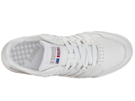 Wyprzedaż - Sneakersy męskie K-Swiss SI-18 Rival buty sportowe skórzane tenisówki białe (08531-101-M)
