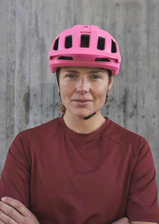 Wyprzedaż - Kask rowerowy MTB POC Axion Actinium Pink Matt górski gravel różowy (10740_1723)