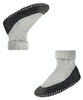 Wyprzedaż - Kapcie dziecięce z wełną merino FALKE Cosyshoe Teens SO CP light grey antypoślizgowe (10560-3400)