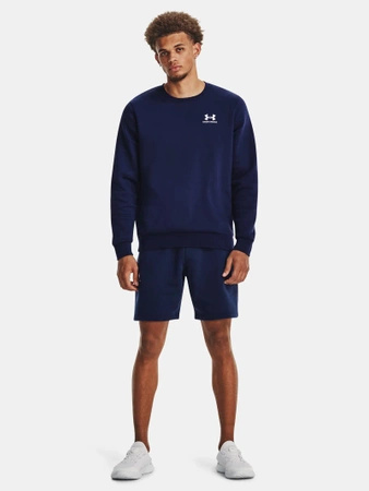 Bluza męska UNDER ARMOUR Essential Fleece Crew sportowa granatowa (1374250-410)