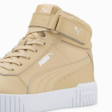 Buty sportowe damskie Puma Carina 2.0 Mid wysokie beżowe (385851-04)