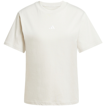 Koszulka damska adidas Essentials Small Logo Cotton beżowa (JI6079)