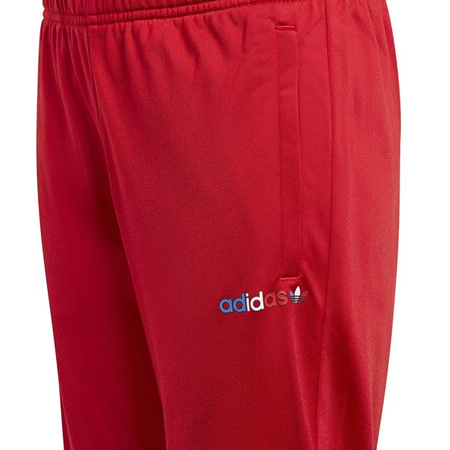 Spodnie dresowe dziewczęce Adidas Originals TRACKPANT ze ściągaczami czerwone (GN7445)