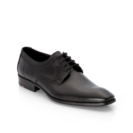 Wyprzedaż - Półbuty czarne brązowe Lloyd LACOUR eleganckie do garnituru ze skóry naturalnej (20-605-10)