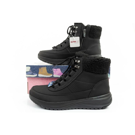 Skechers On-The-Go buty zimowe damskie botki wodoodporne za kostkę (144756/BBK)