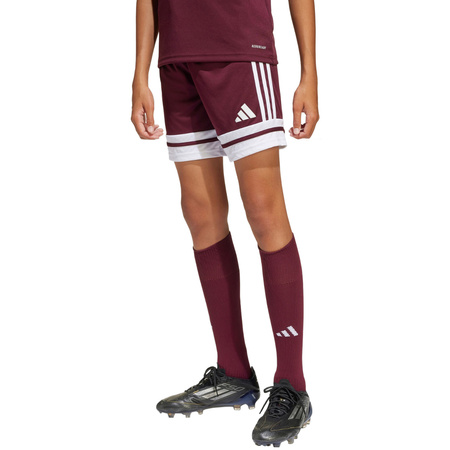 Spodenki dla dzieci adidas Squadra 25 bordowe (JC8665)