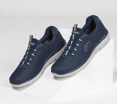 Buty treningowe męskie granatowe Skechers Summits (52811-NVY)