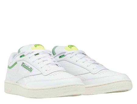 Wyprzedaż - Buty sportowe damskie Reebok Club C 85 Pump klasyczne skórzane sneakersy białe (GW4794)