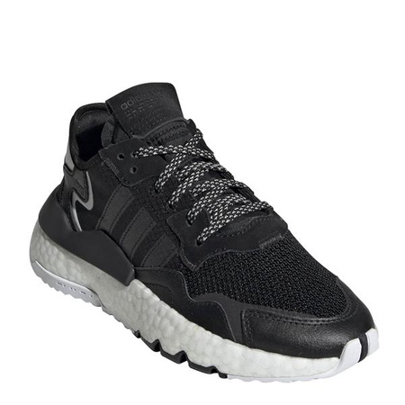 Wyprzedaż - Buty sportowe młodzieżowe Adidas Originals Nite Jogger J chłopięce czarne (EE6481)