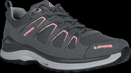 Buty trekkingowe damskie Lowa INNOX EVO GTX LO Ws asphalt/salmon wodoodporne z  GORE-TEX szare (320616 9322)